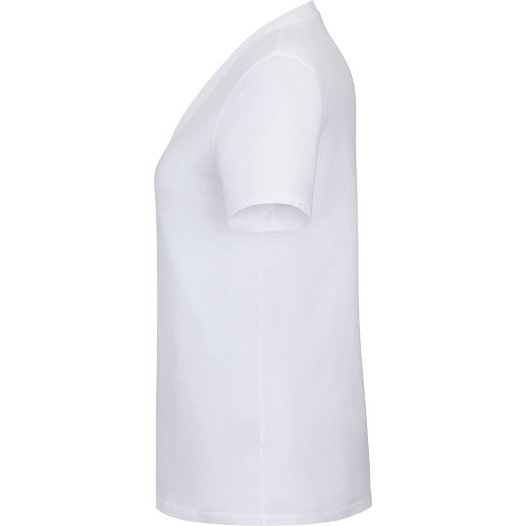 American Giant Classic V-Neck Tee in Supima Cotton for Women Transfer - White - Left Side