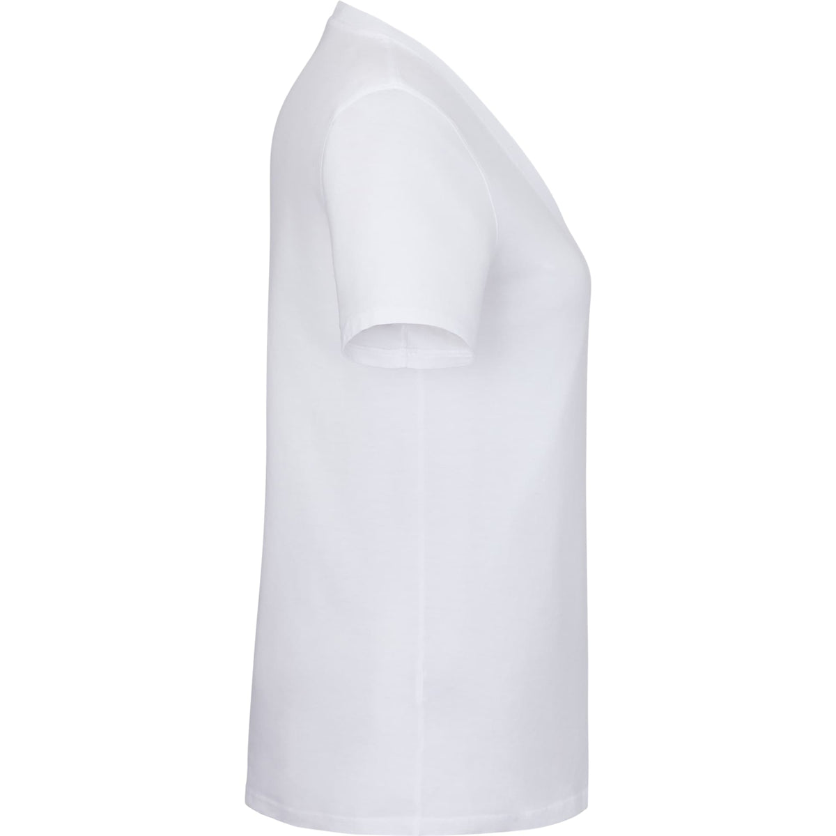 American Giant Classic V-Neck Tee in Supima Cotton for Women Transfer - White - Right Side