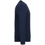 American Giant Everyday French Terry Crew Sweatshirt for Men Embroidery - Polo Blue - Right Side