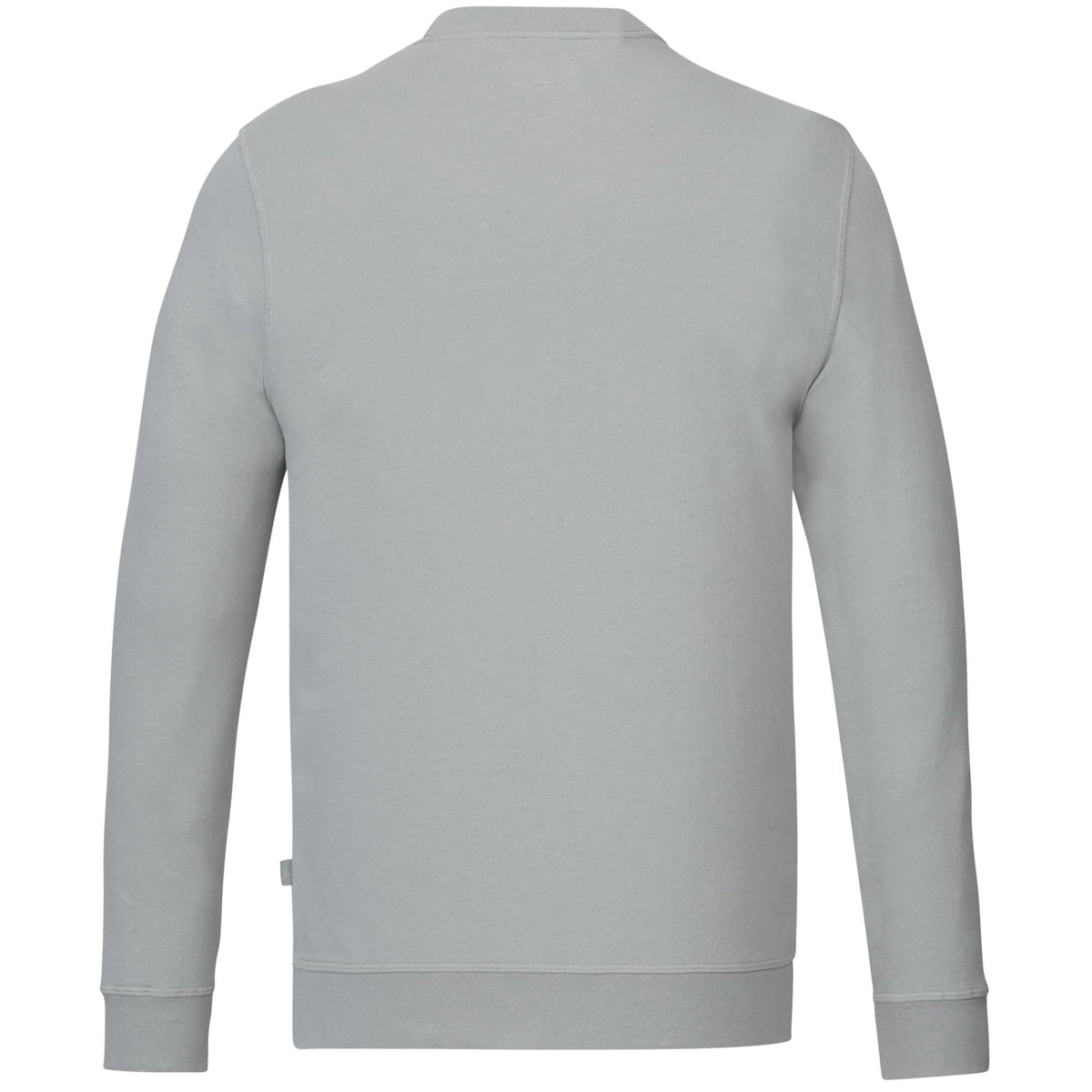 American Giant Everyday French Terry Crew Sweatshirt for Men Embroidery - Titanium - Back