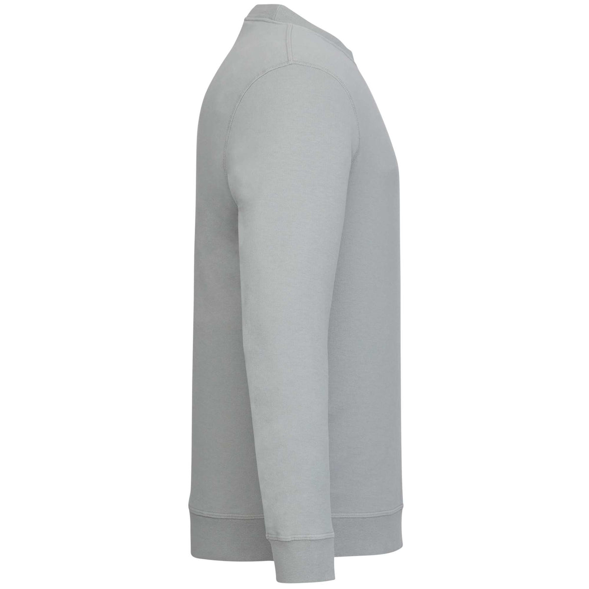 American Giant Everyday French Terry Crew Sweatshirt for Men Embroidery - Titanium - Right Side