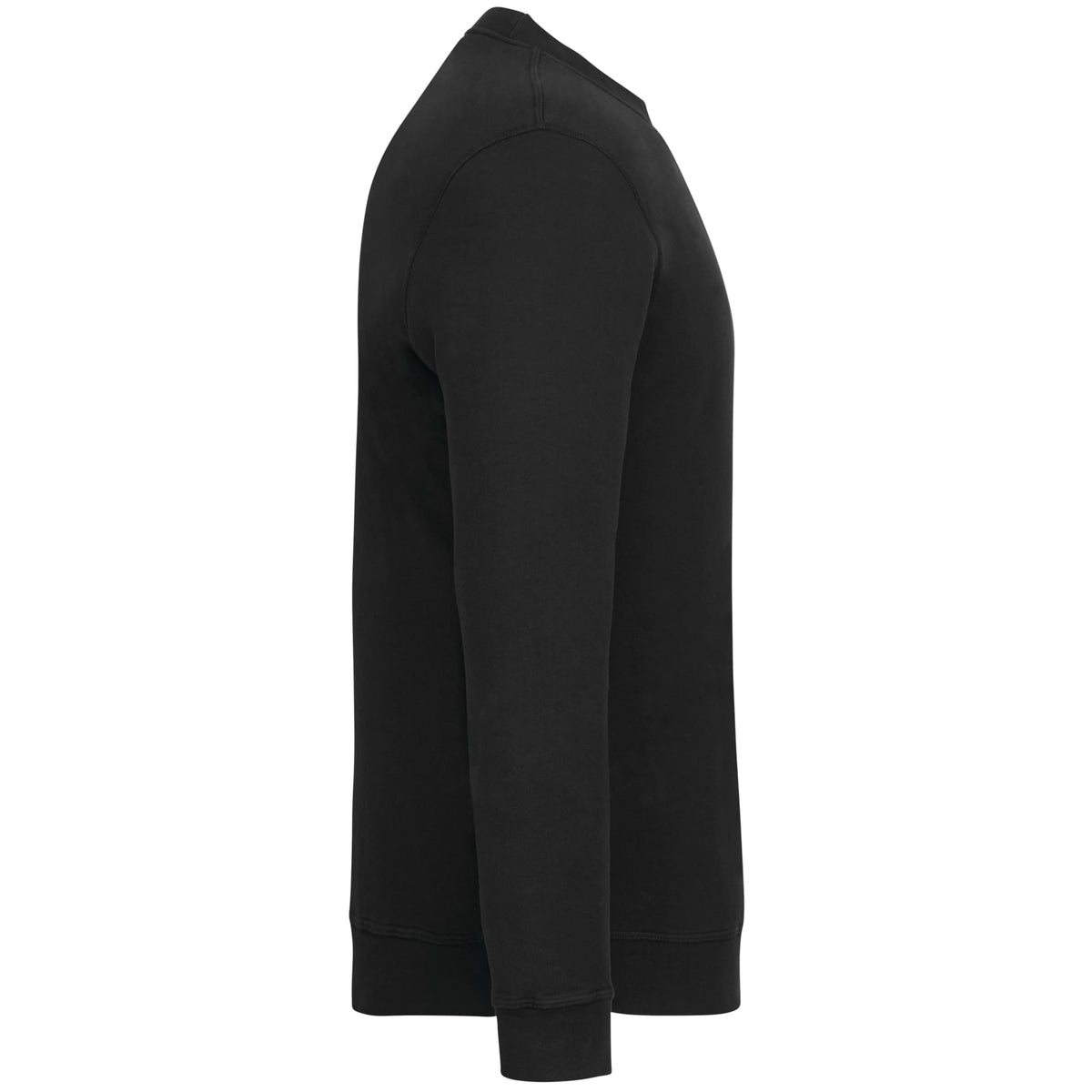 American Giant Everyday French Terry Crew Sweatshirt for Men Transfer - Black - Right Side