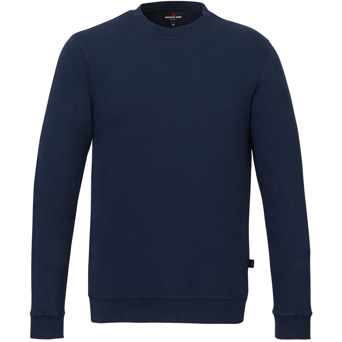 American Giant Everyday French Terry Crew Sweatshirt for Men Transfer - Polo Blue - Front