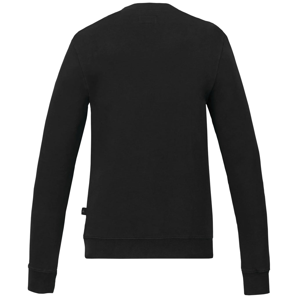American Giant Everyday French Terry Crew Sweatshirt for Women Transfer - Black - Back