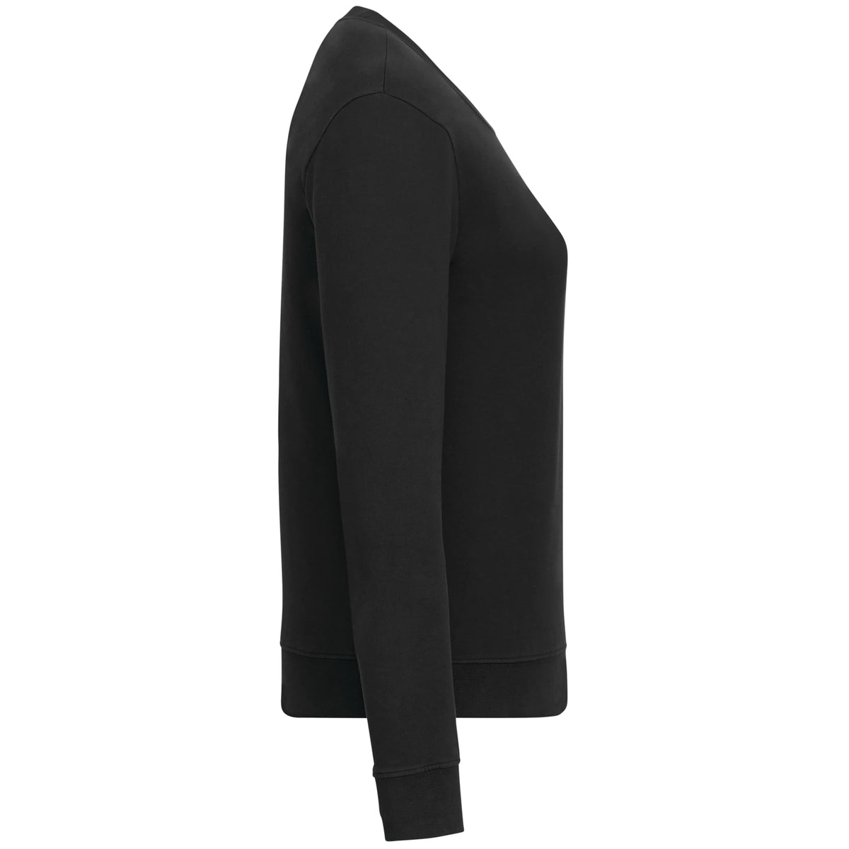 American Giant Everyday French Terry Crew Sweatshirt for Women Transfer - Black - Right Side