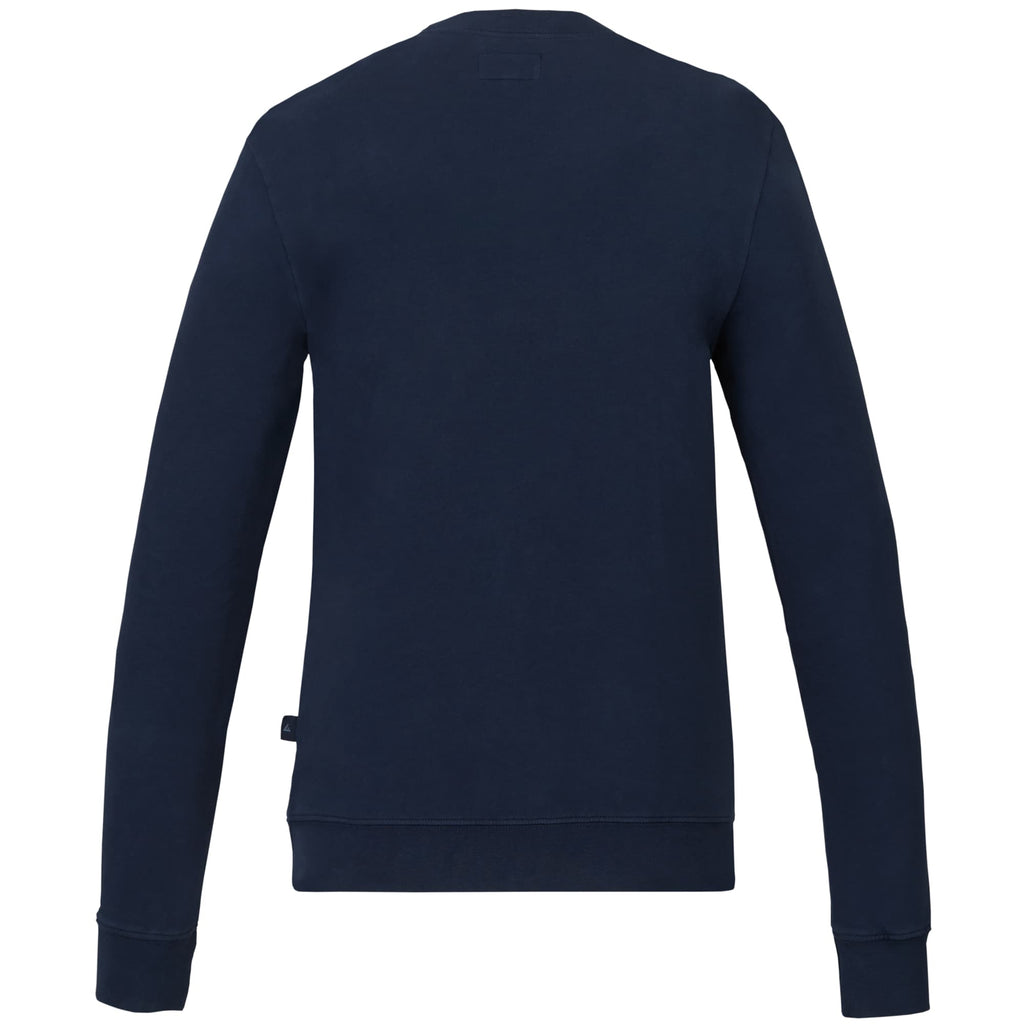 American Giant Everyday French Terry Crew Sweatshirt for Women Transfer - Polo Blue - Back