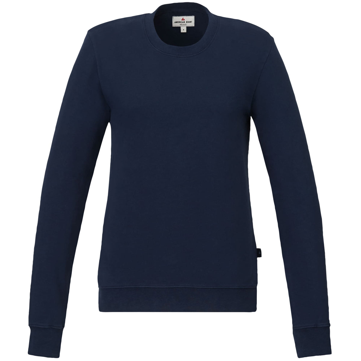 American Giant Everyday French Terry Crew Sweatshirt for Women Transfer - Polo Blue - Front