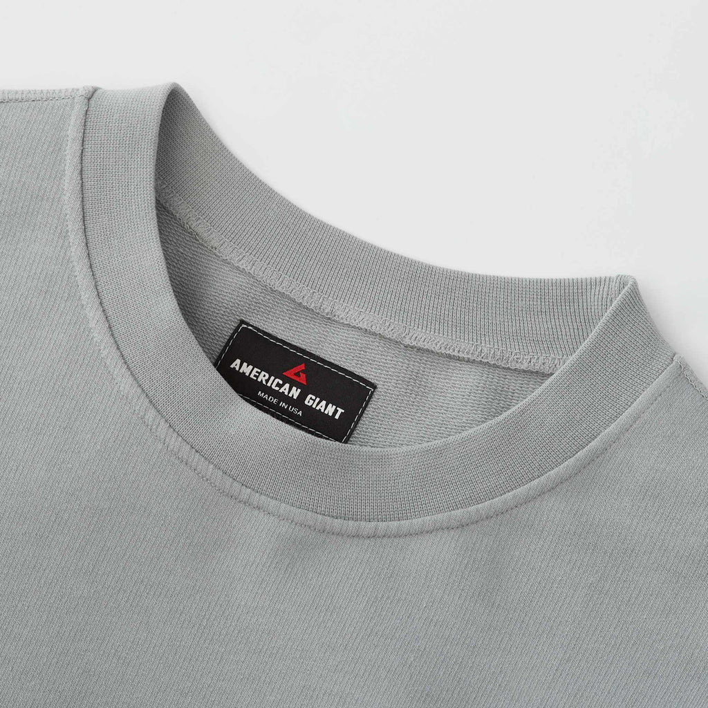 American Giant Everyday French Terry Crew Sweatshirt for Women Transfer - Titanium - Detail 3