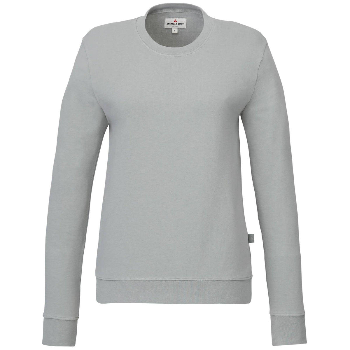 American Giant Everyday French Terry Crew Sweatshirt for Women Transfer - Titanium - Front