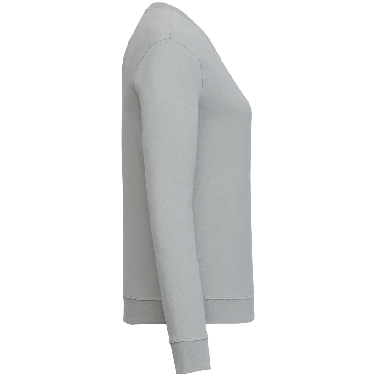 American Giant Everyday French Terry Crew Sweatshirt for Women Transfer - Titanium - Right Side
