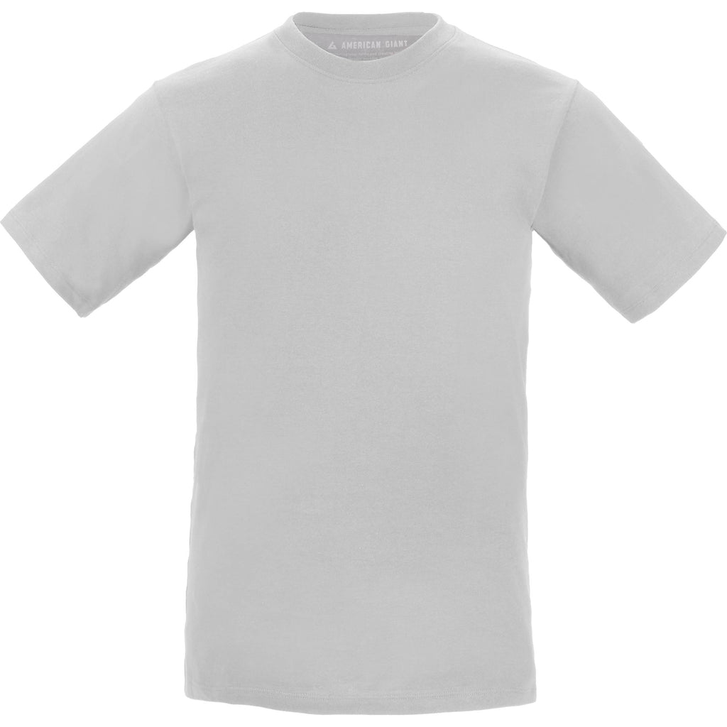 American Giant Heavyweight Cotton T-Shirt for Men Transfer - White - Flat