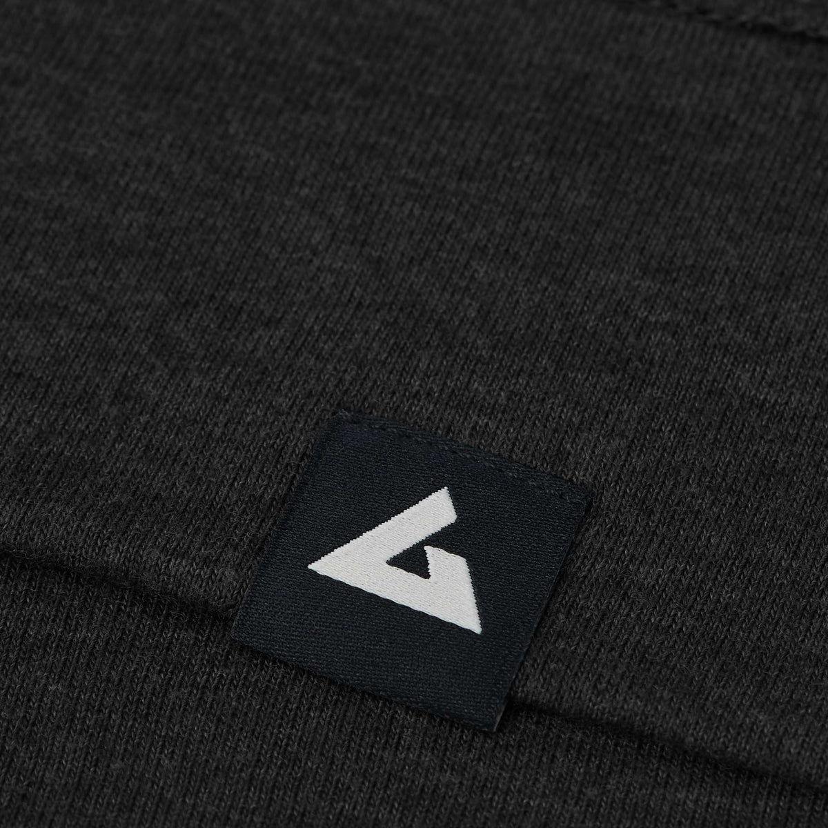 American Giant Lightweight Tri-Blend Full Zip for Women Embroidery - Black Heather - Detail 3