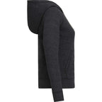 American Giant Lightweight Tri-Blend Full Zip for Women Embroidery - Black Heather - Right Side
