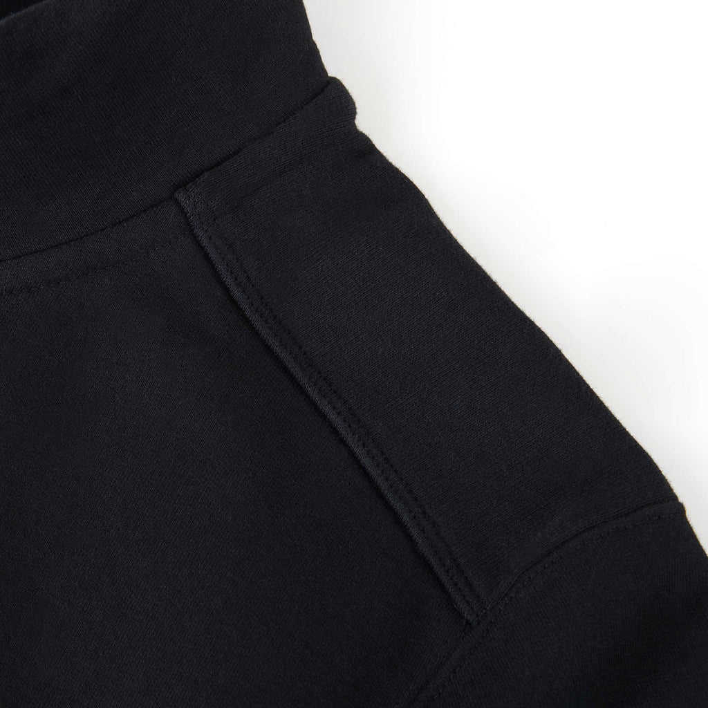 American Giant Moto Full Zip Jacket for Men Embroidery - Black - Shoulder Detail