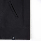 American Giant Moto Full Zip Jacket for Men Transfer - Black - Hem Detail