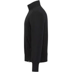 American Giant Moto Full Zip Jacket for Men Transfer - Black - Left Side