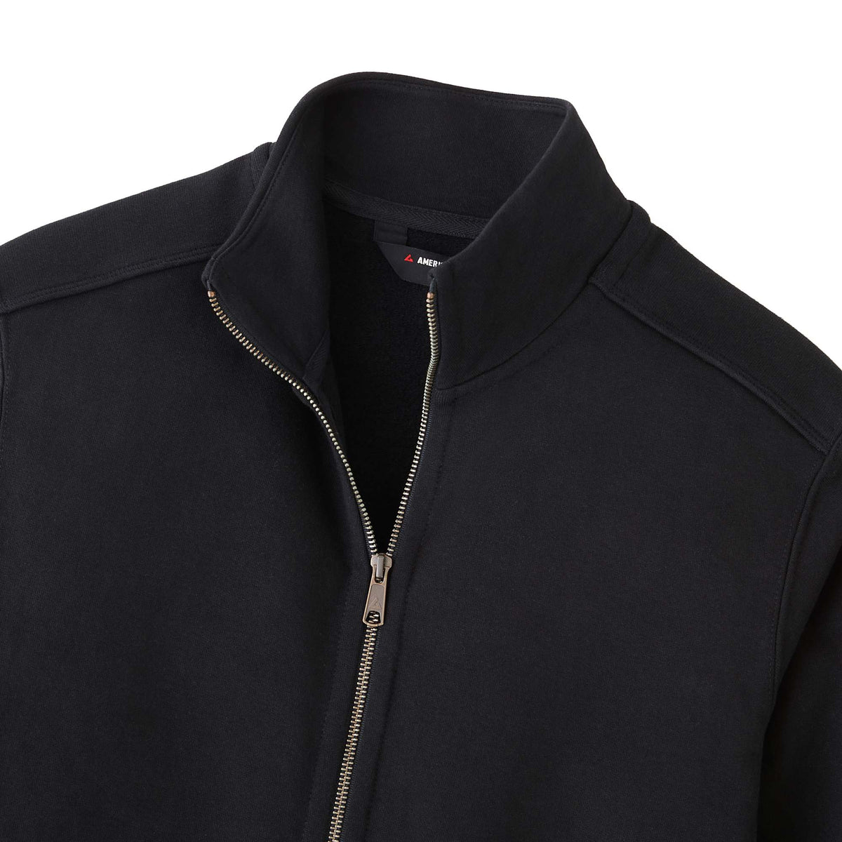 American Giant Moto Full Zip Jacket for Women Transfer - Black - Detail