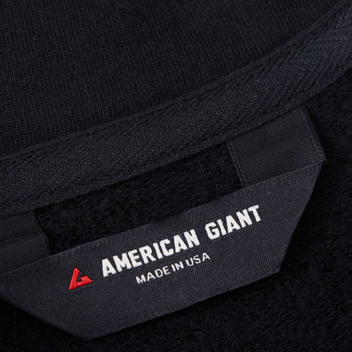 American Giant Moto Full Zip Jacket for Women Transfer - Black - Herringbone Detail