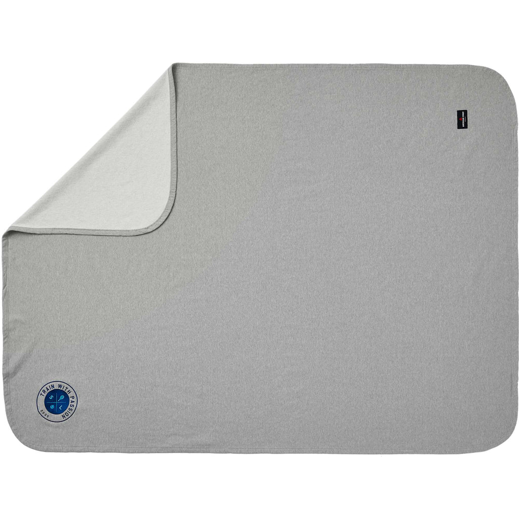 American Giant Stadium Fleece Blanket, Made in USA Embroidery - Athletic Heather - Front