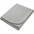 American Giant Stadium Fleece Blanket, Made in USA Embroidery - Athletic Heather - Left Angle 2