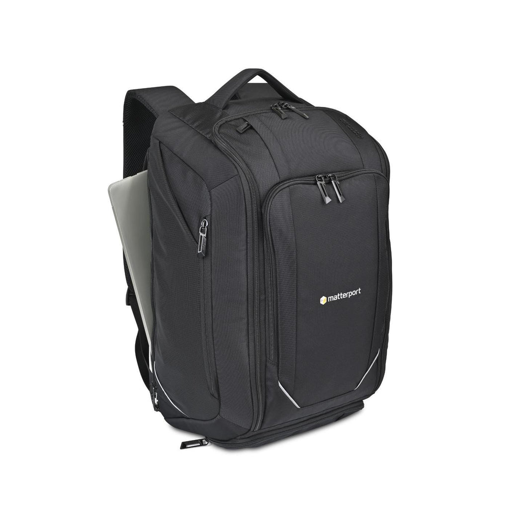 American Tourister Zoom Turbo Duffel Backpack with Shoe Tunnel - Black - View 2