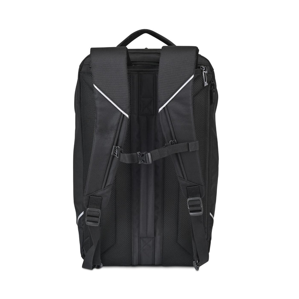 American Tourister Zoom Turbo Duffel Backpack with Shoe Tunnel Embroidery - Black - View 6