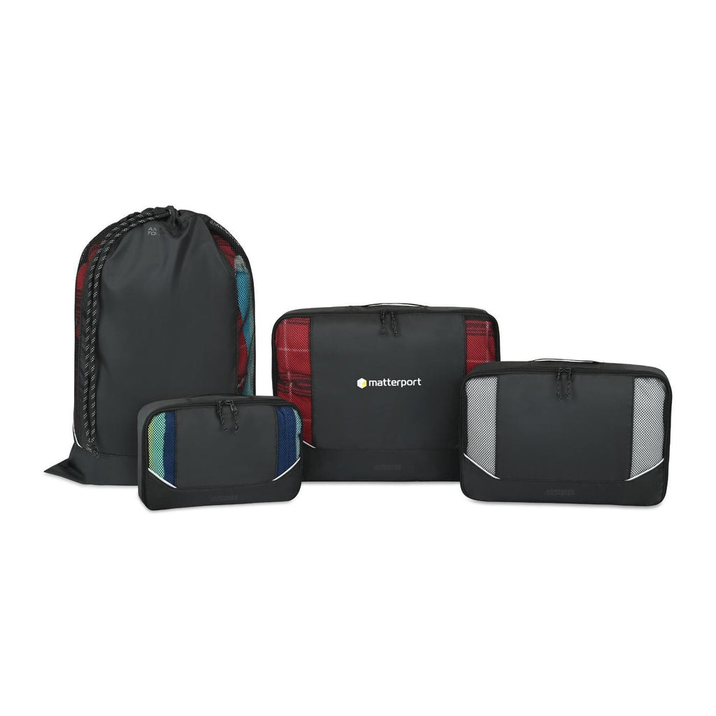 American Tourister Zoom Turbo Packing Cubes, Set of 4 Transfer - Black - View 1