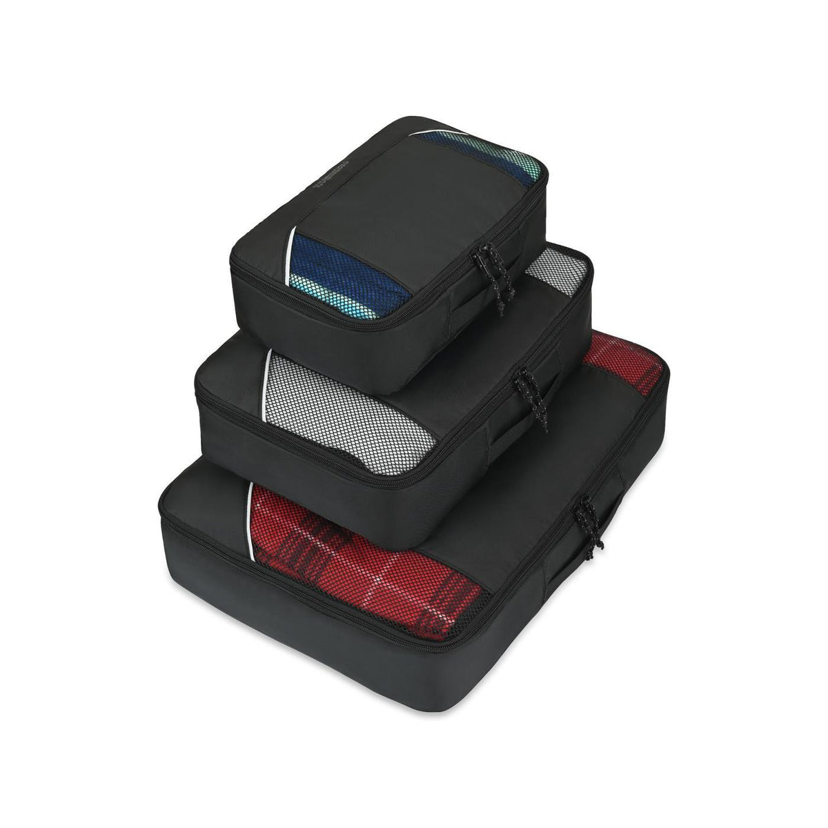 American Tourister Zoom Turbo Packing Cubes, Set of 4 Transfer - Black - View 5
