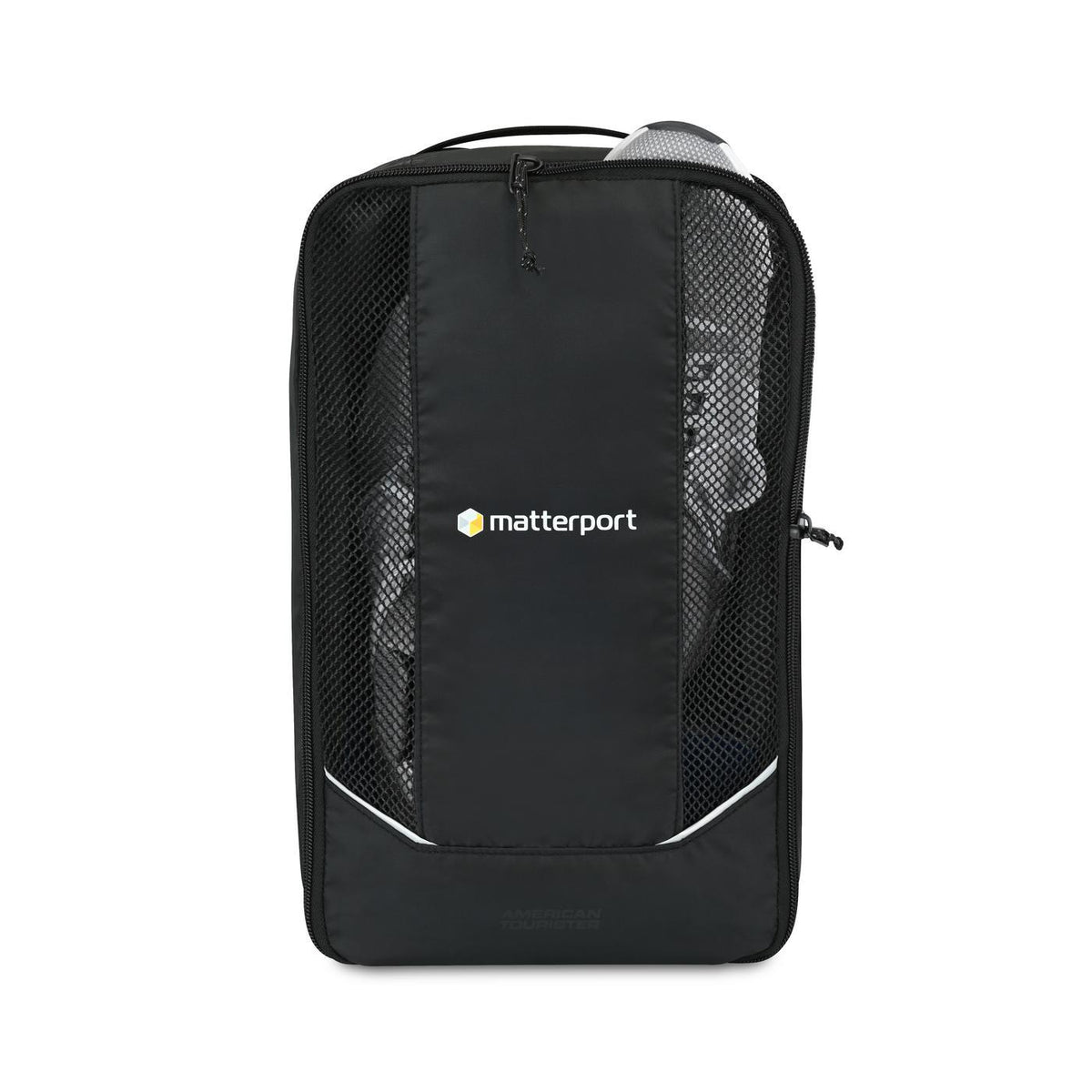 American Tourister Zoom Turbo Shoe Bag in Recycled PET - Black - View 2