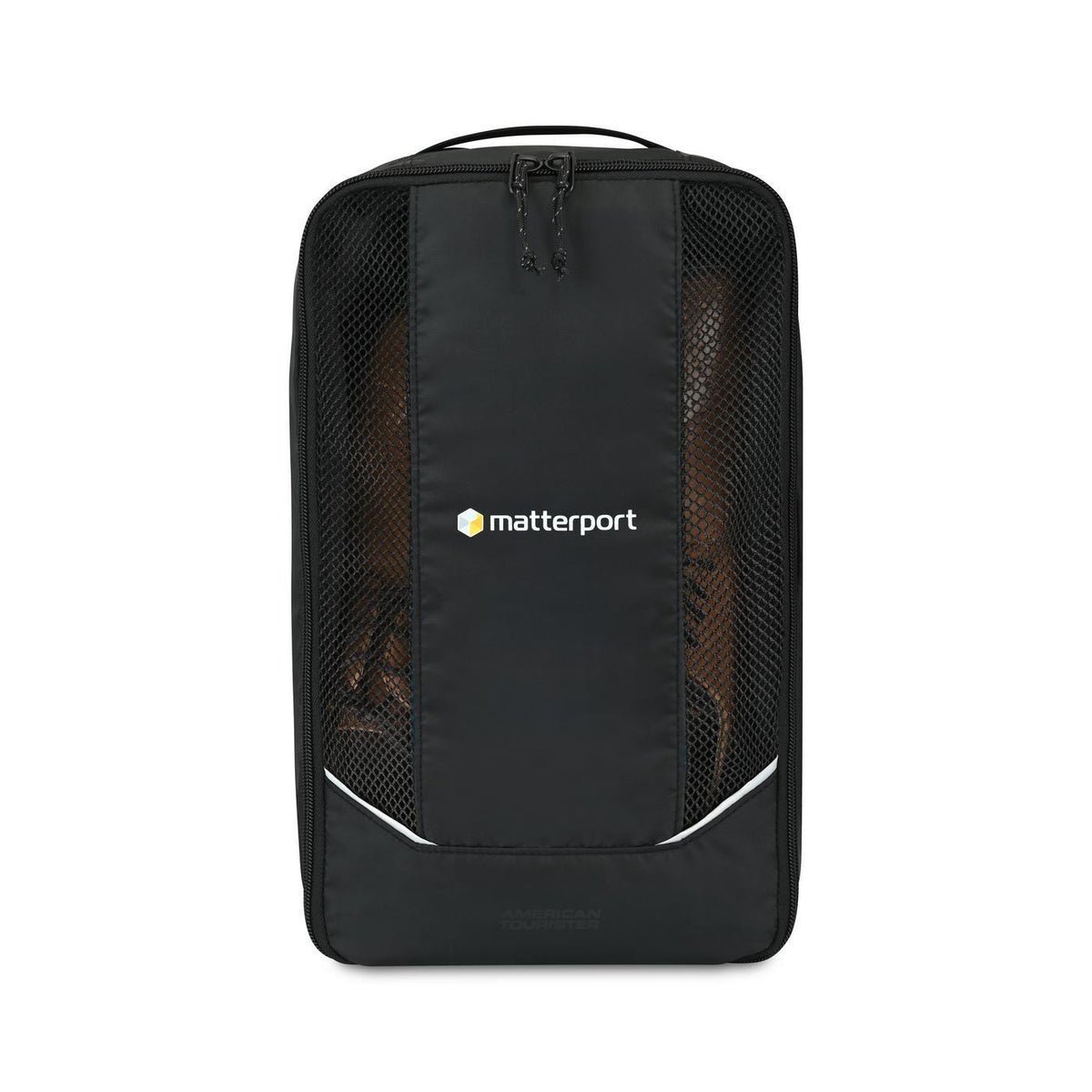 American Tourister Zoom Turbo Shoe Bag in Recycled PET Transfer - Black - View 1