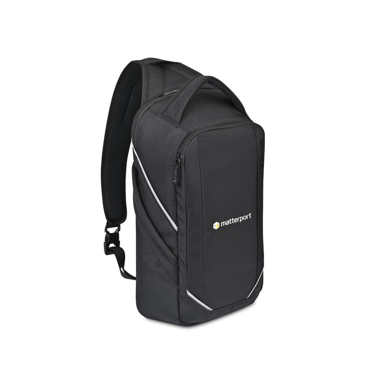 American Tourister Zoom Turbo Sling Bag with Tablet Pocket Transfer - Black - View 2