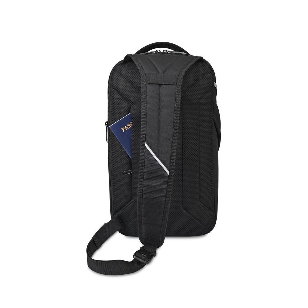 American Tourister Zoom Turbo Sling Bag with Tablet Pocket Transfer - Black - View 6