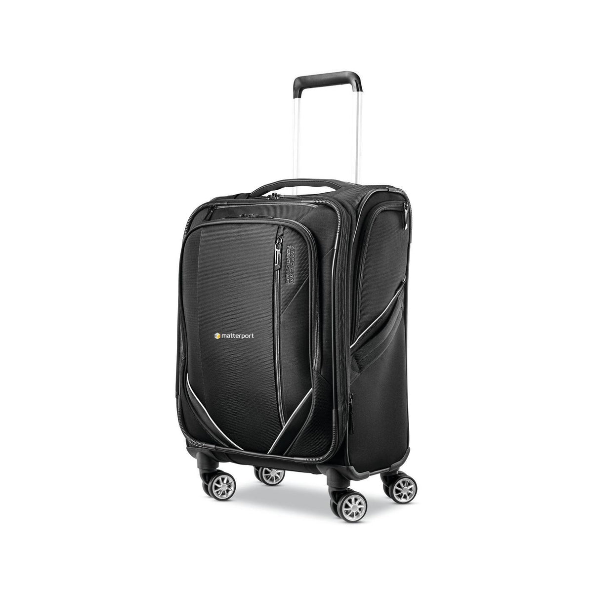 American Tourister Zoom Turbo Softside Carry-On Spinner, 20 Inches Transfer - Black - View 2