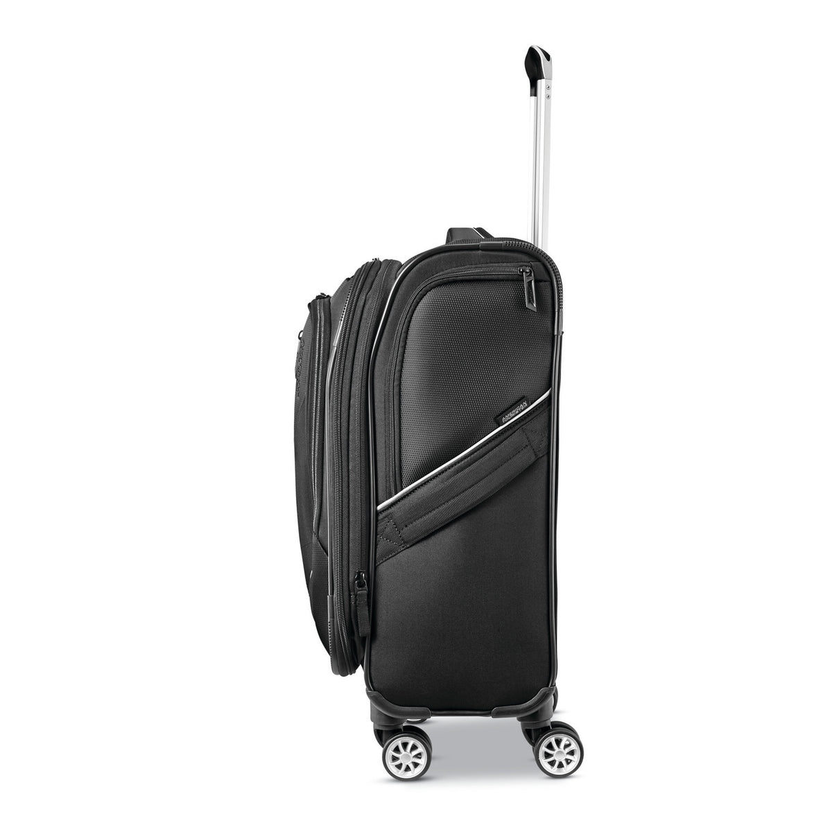 American Tourister Zoom Turbo Softside Carry-On Spinner, 20 Inches Transfer - Black - View 8