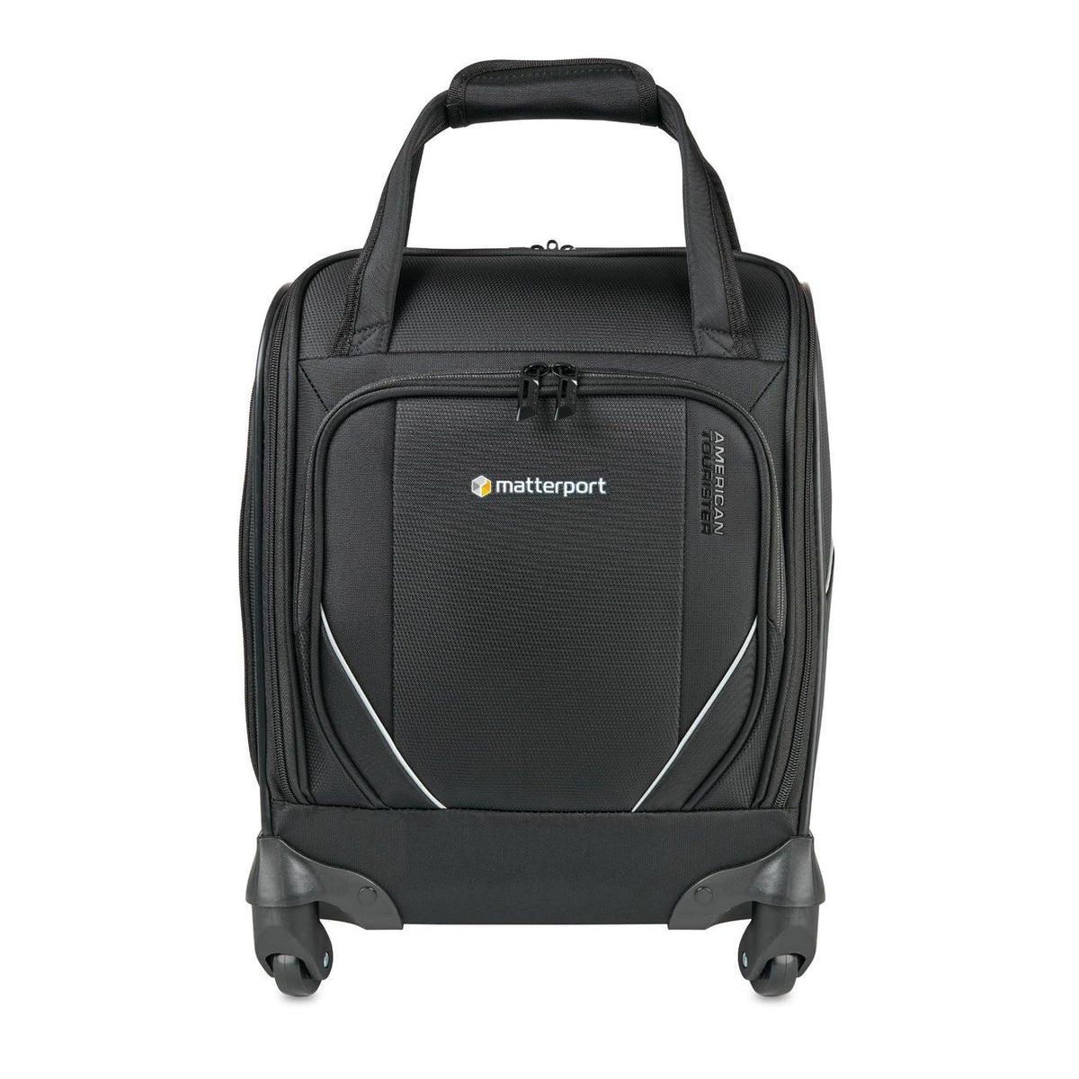 American Tourister Zoom Turbo Underseat Spinner Bag Transfer - Black - View 1