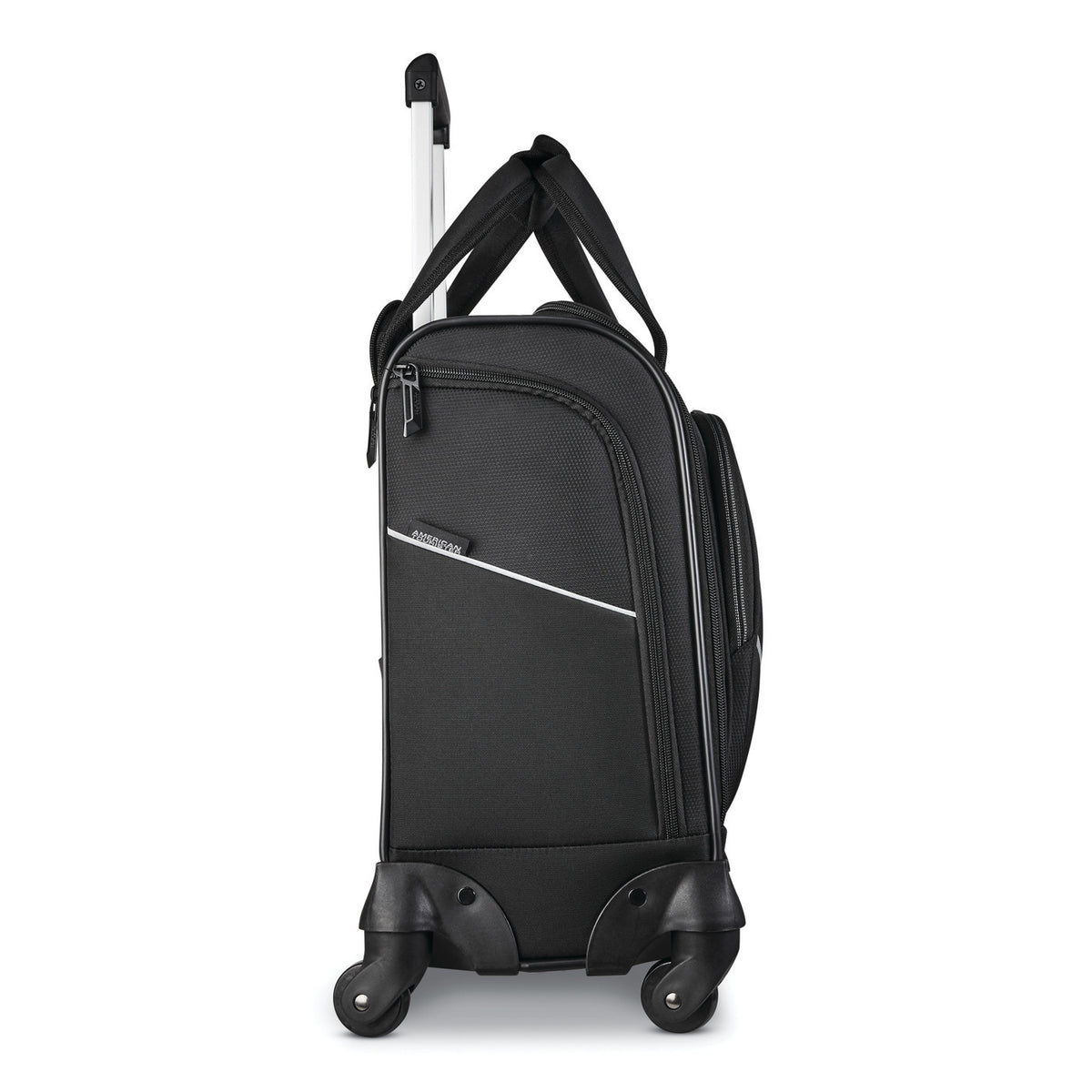 American Tourister Zoom Turbo Underseat Spinner Bag Transfer - Black - View 5