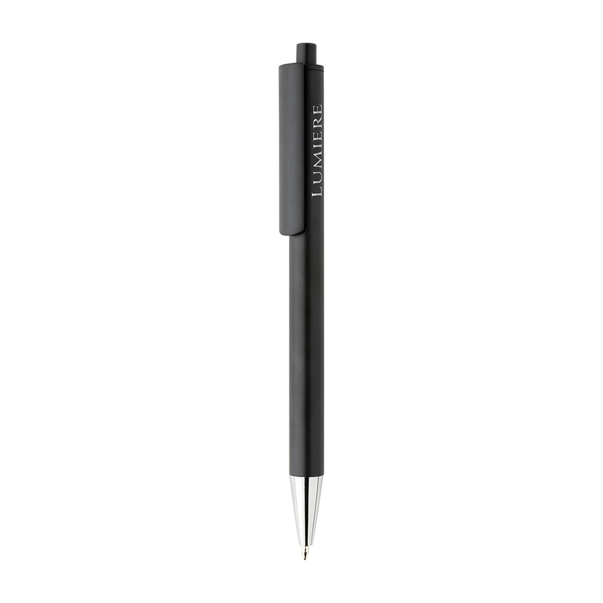 Amisk Pen in Recycled Aluminum Laser Engraving - Black - View 1