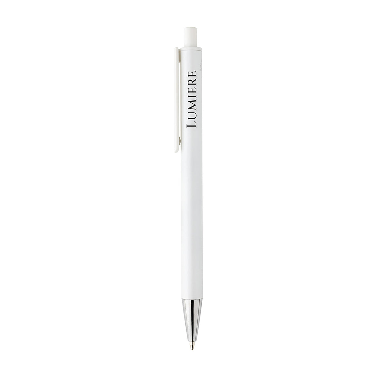 Amisk Pen in Recycled Aluminum Laser Engraving - White - View 1