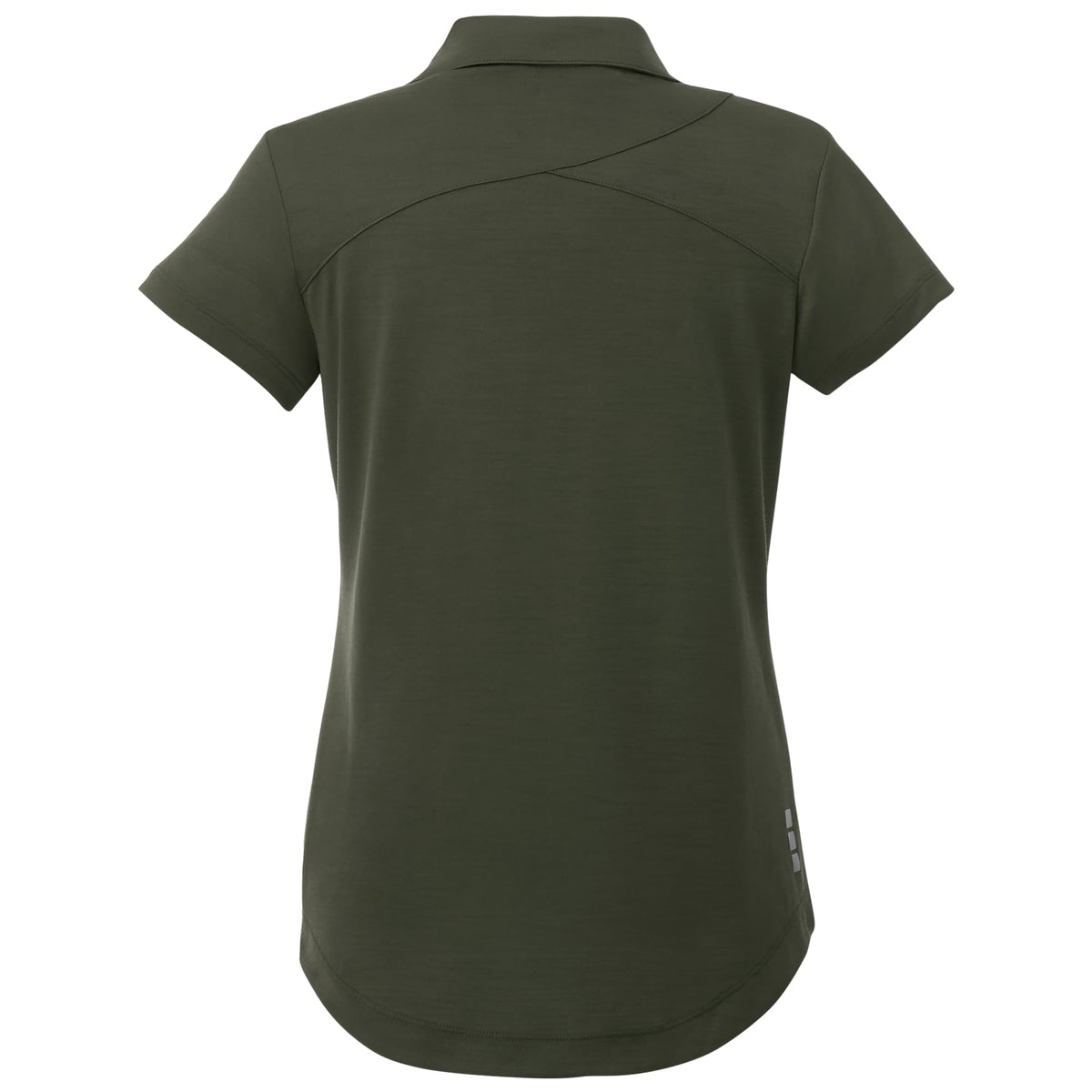 Amos Eco Polo with Recycled Polyester for Women Transfer - Loden - Back Flat 2