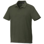 Amos Eco Short Sleeve Performance Polo for Men Embroidery - Loden - Flat