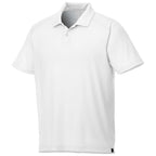 Amos Eco Short Sleeve Performance Polo for Men Embroidery - White - Flat