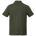 Amos Eco Short Sleeve Performance Polo for Men Laser Engraving - Loden - Back Flat