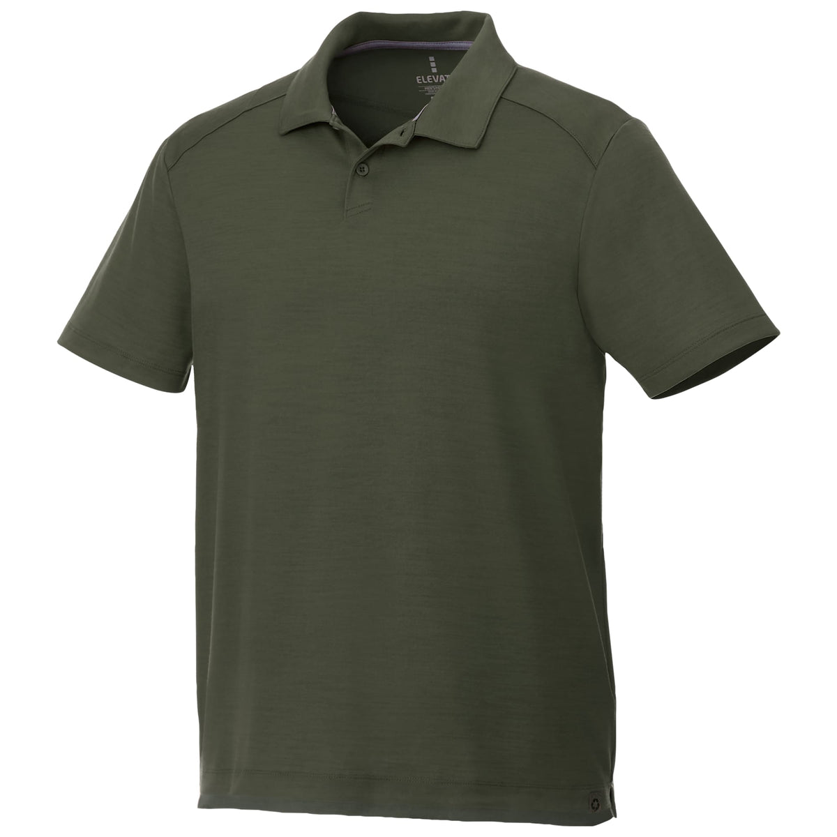 Amos Eco Short Sleeve Performance Polo for Men Transfer - Loden - Flat
