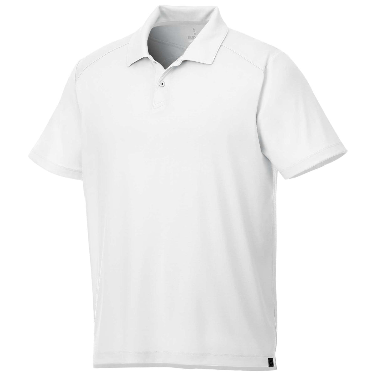 Amos Eco Short Sleeve Performance Polo for Men Transfer - White - Flat