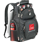 Amped TSA Laptop Backpack with Insulated Pocket, 17 Inch Embroidery - Black - Photo 2