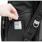 Amped TSA Laptop Backpack with Insulated Pocket, 17 Inch Embroidery - Black - Photo 7