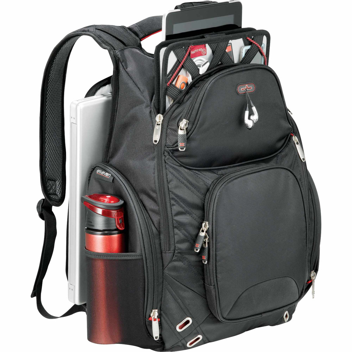 Amped TSA Laptop Backpack with Insulated Pocket, 17 Inch Transfer - Black - Photo 8