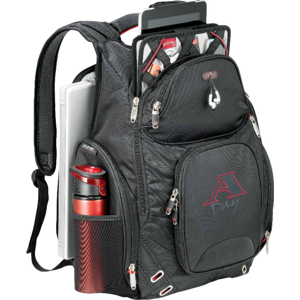 Amped TSA Laptop Backpack with Insulated Pocket, 17 Inch Transfer - Black - Photo