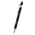 Ander Incline Pen with Stylus - Black - Laser