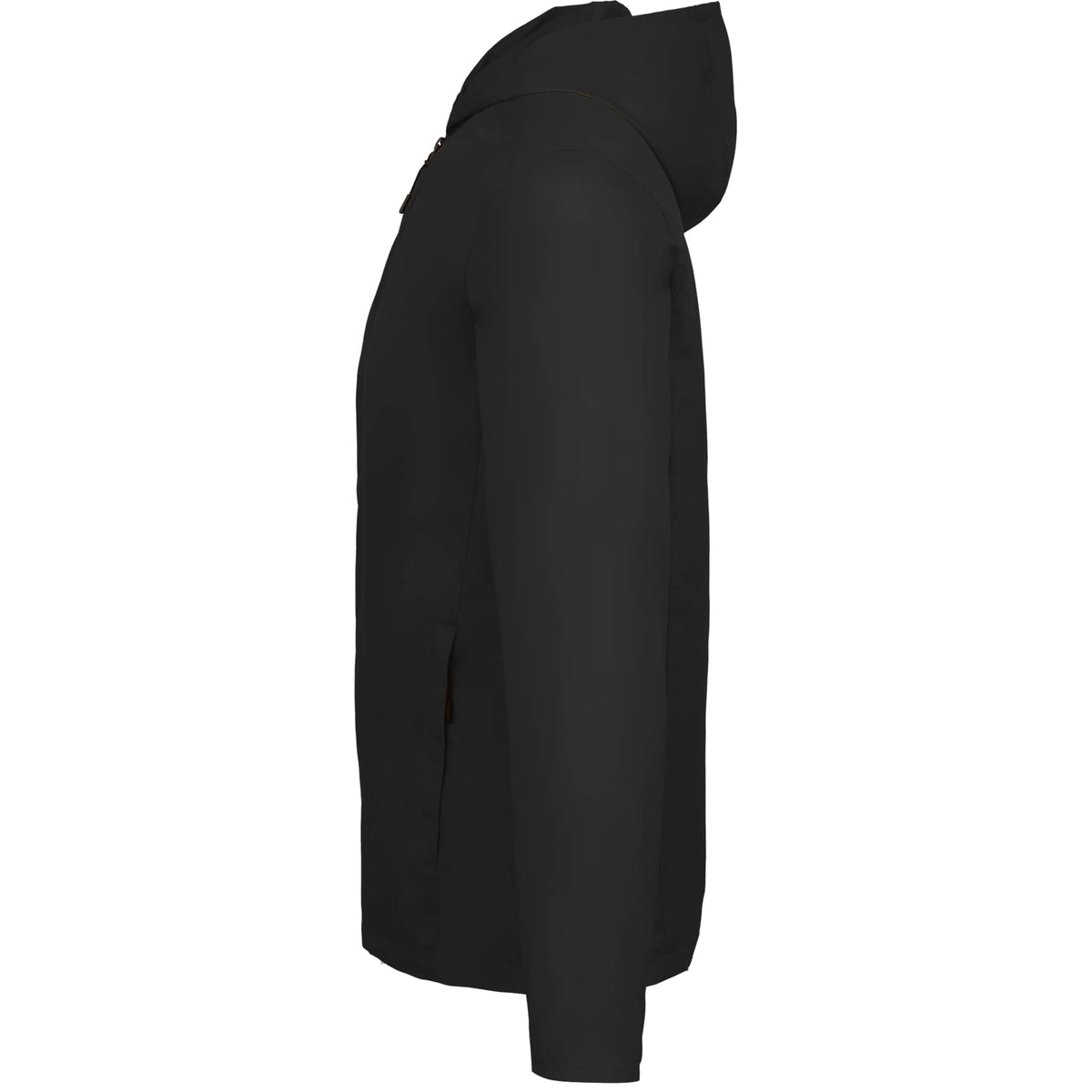 Aneto Lightweight Recycled Packable Jacket for Men Debossing - Black - Left Side